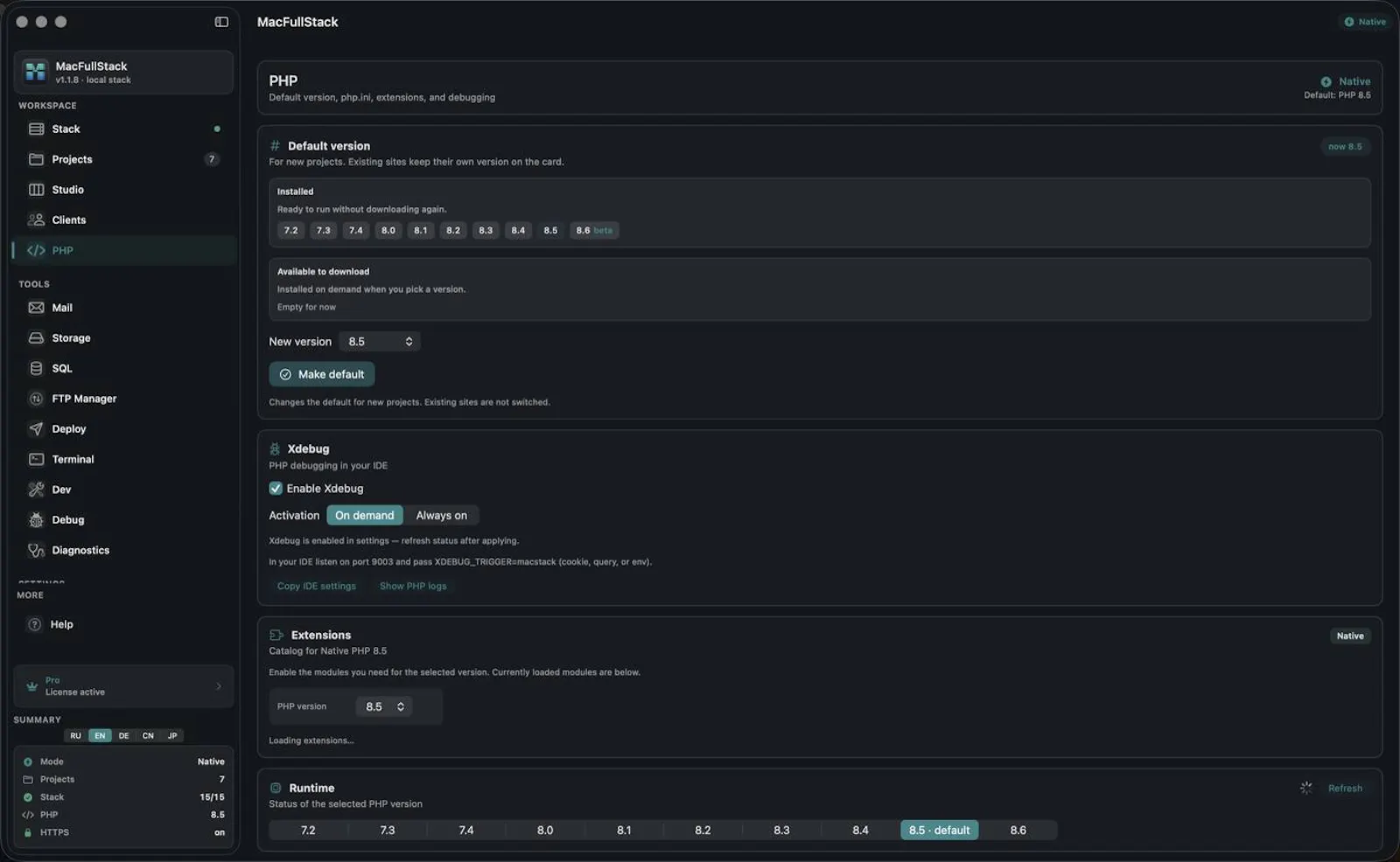 MacFullStack screenshot 2
