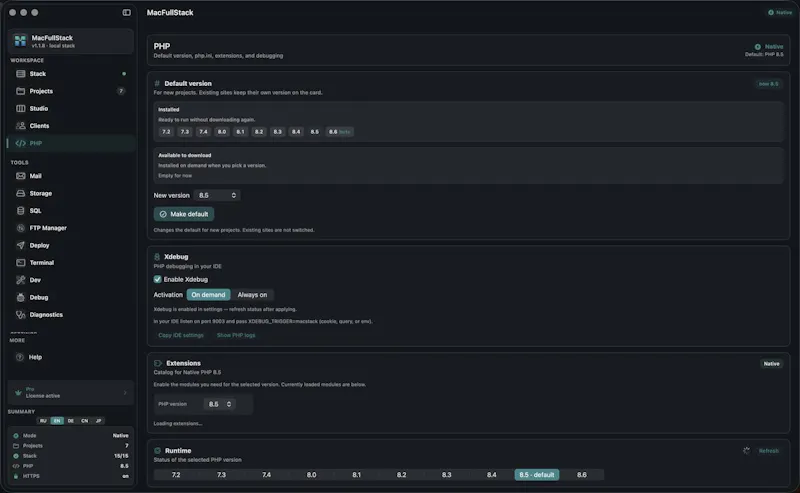 MacFullStack screenshot 2