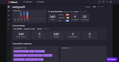 ShiftLeft CORE: SAST + SCA + Education gallery image