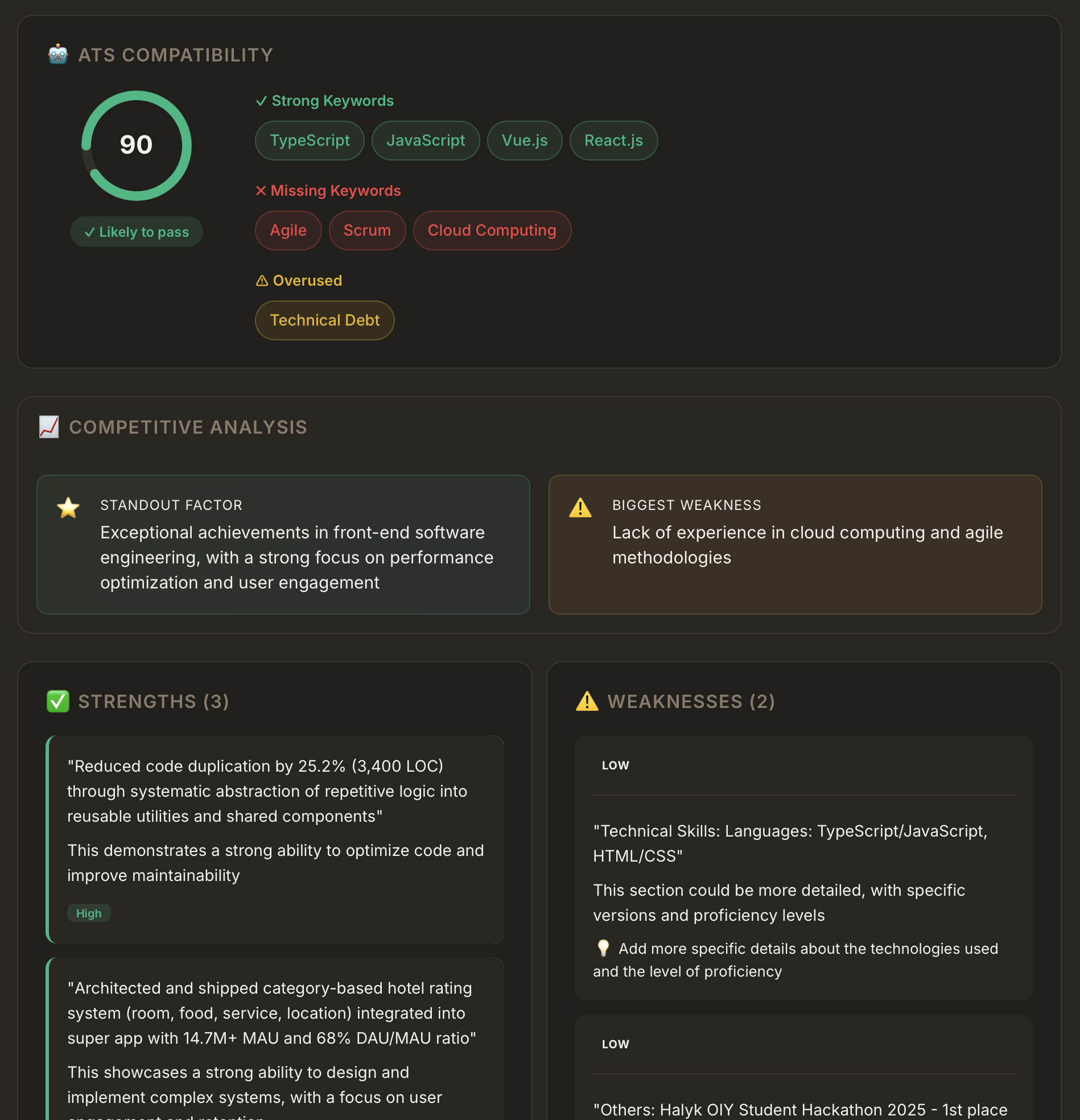 YonderCV - Main product screenshot demonstrating key features and user interface