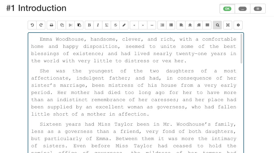 bibisco gallery image