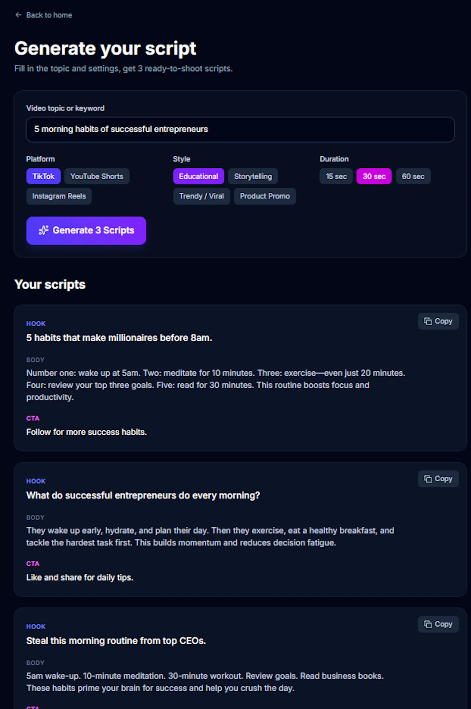 ScriptSpark screenshot 1
