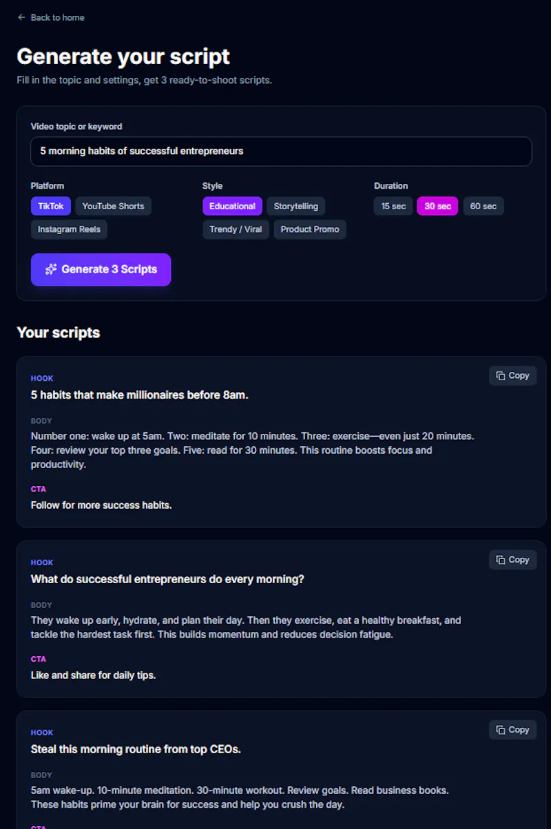 ScriptSpark screenshot 1
