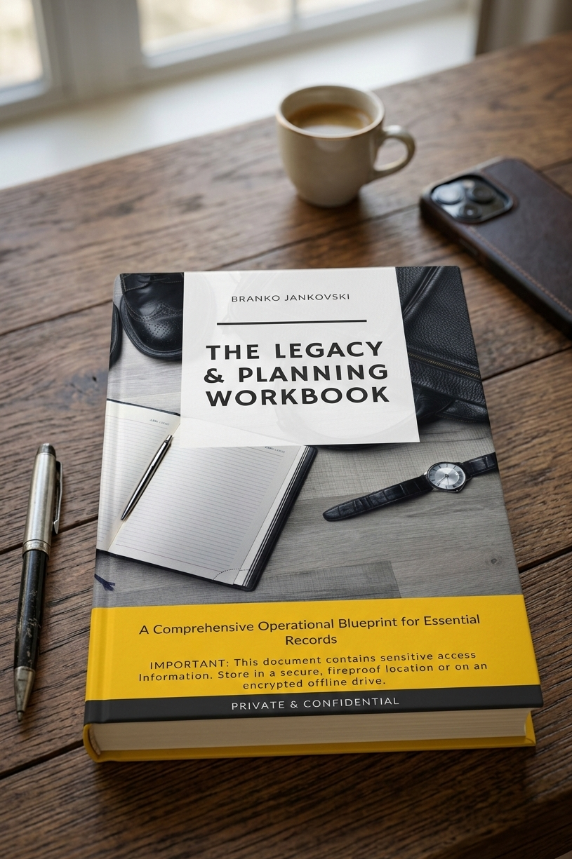 The Legacy & Planning Workbook - Product Hunt launch logo and brand identity