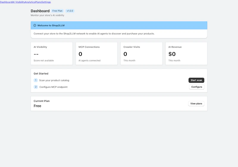 Shop2LLM screenshot 1