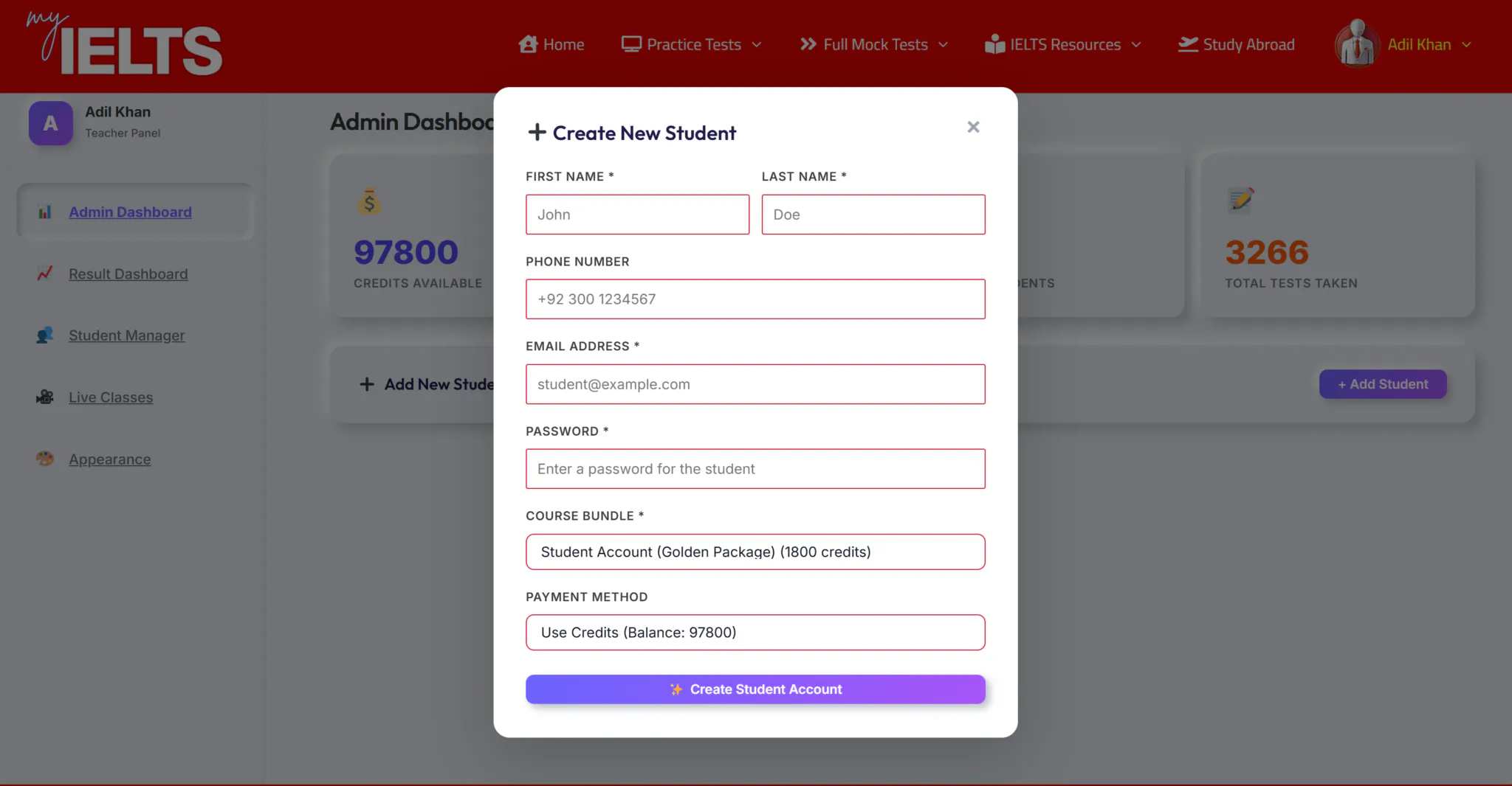 My IELTS LMS | Real IELTS Exam Simulator