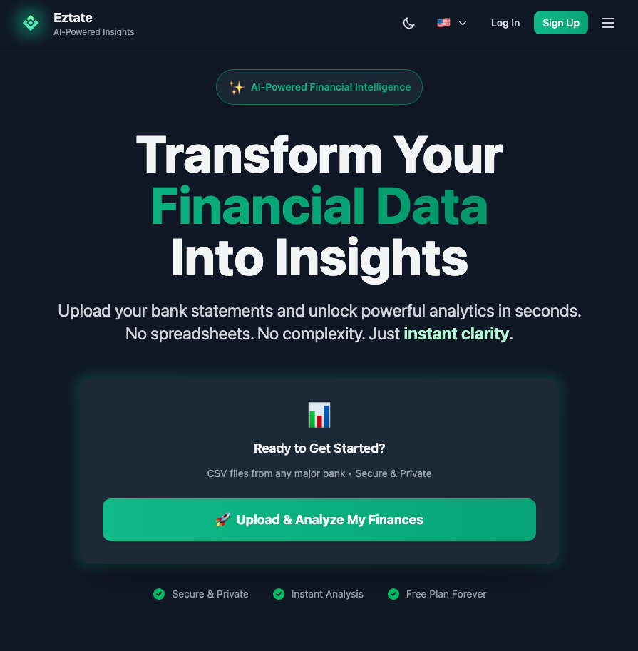 Eztate - Main product screenshot demonstrating key features and user interface