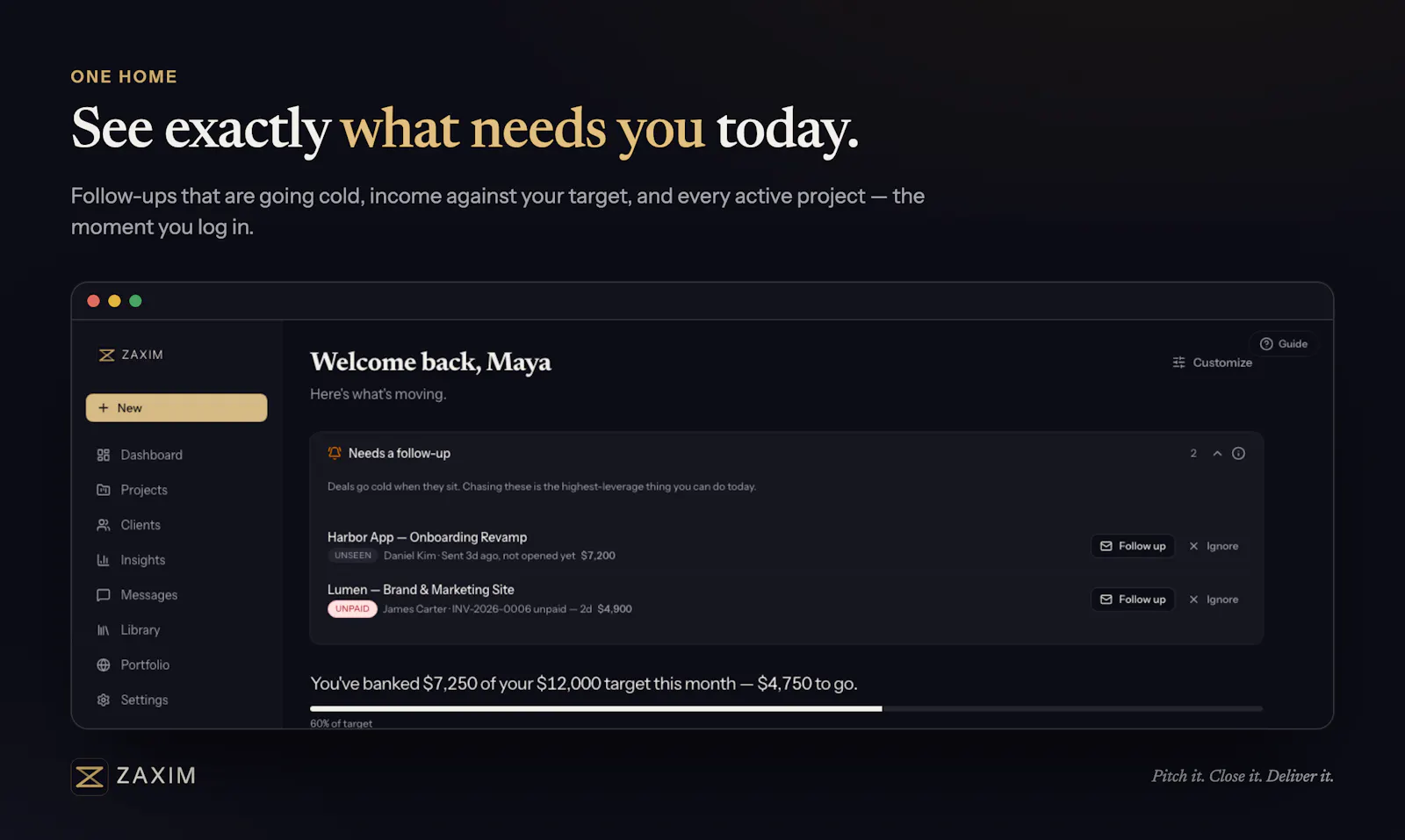 Zaxim screenshot 2