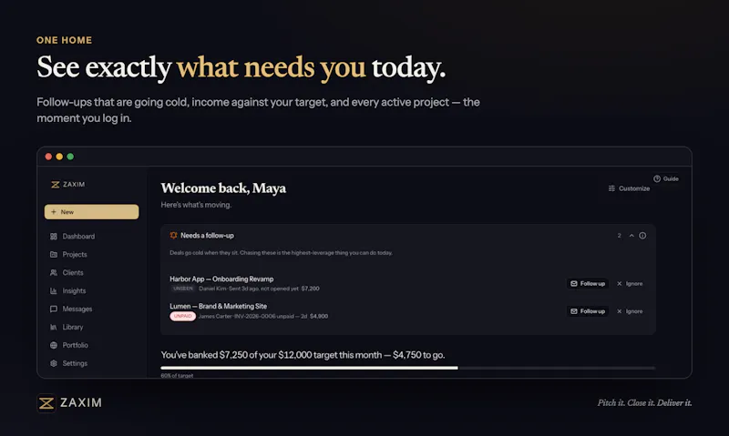 Zaxim screenshot 2