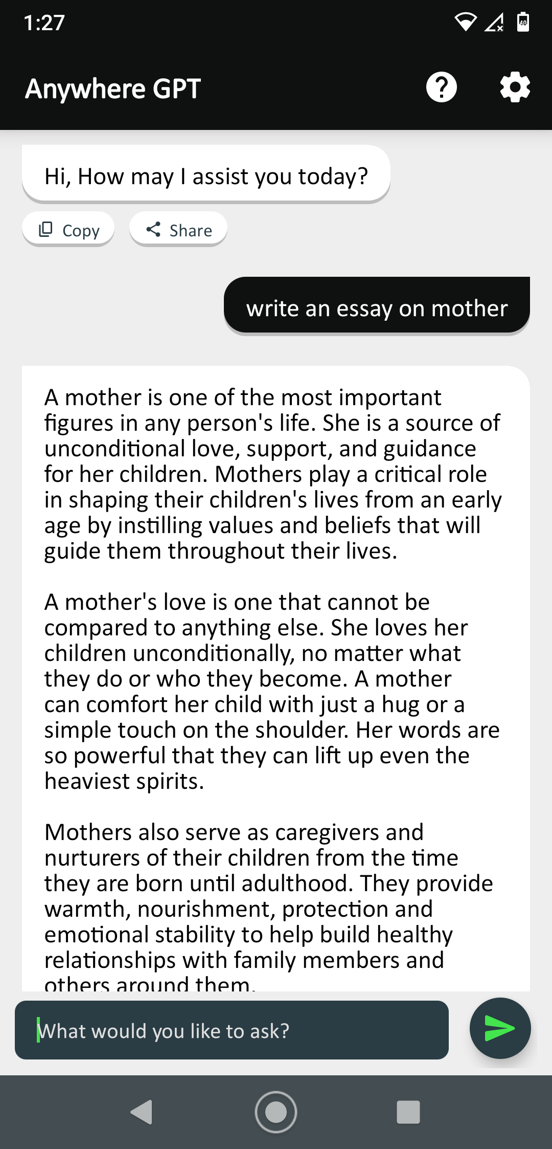 Mídia 2 de Em qualquer lugar GPT - App Android