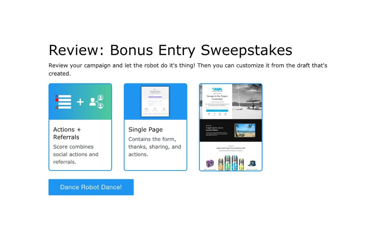 Media Kickofflabs AI Builder Giveaway - Xây dựng một chiến dịch tặng quà virus trong vài phút cho thương hiệu của bạn! 7