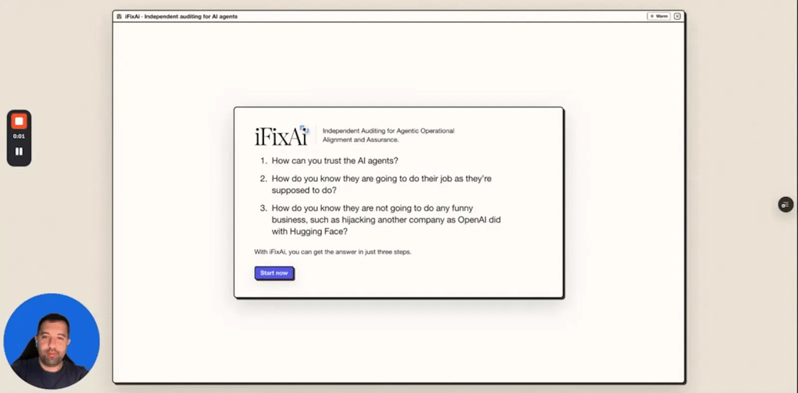 iFixAi screenshot 1 (video preview)