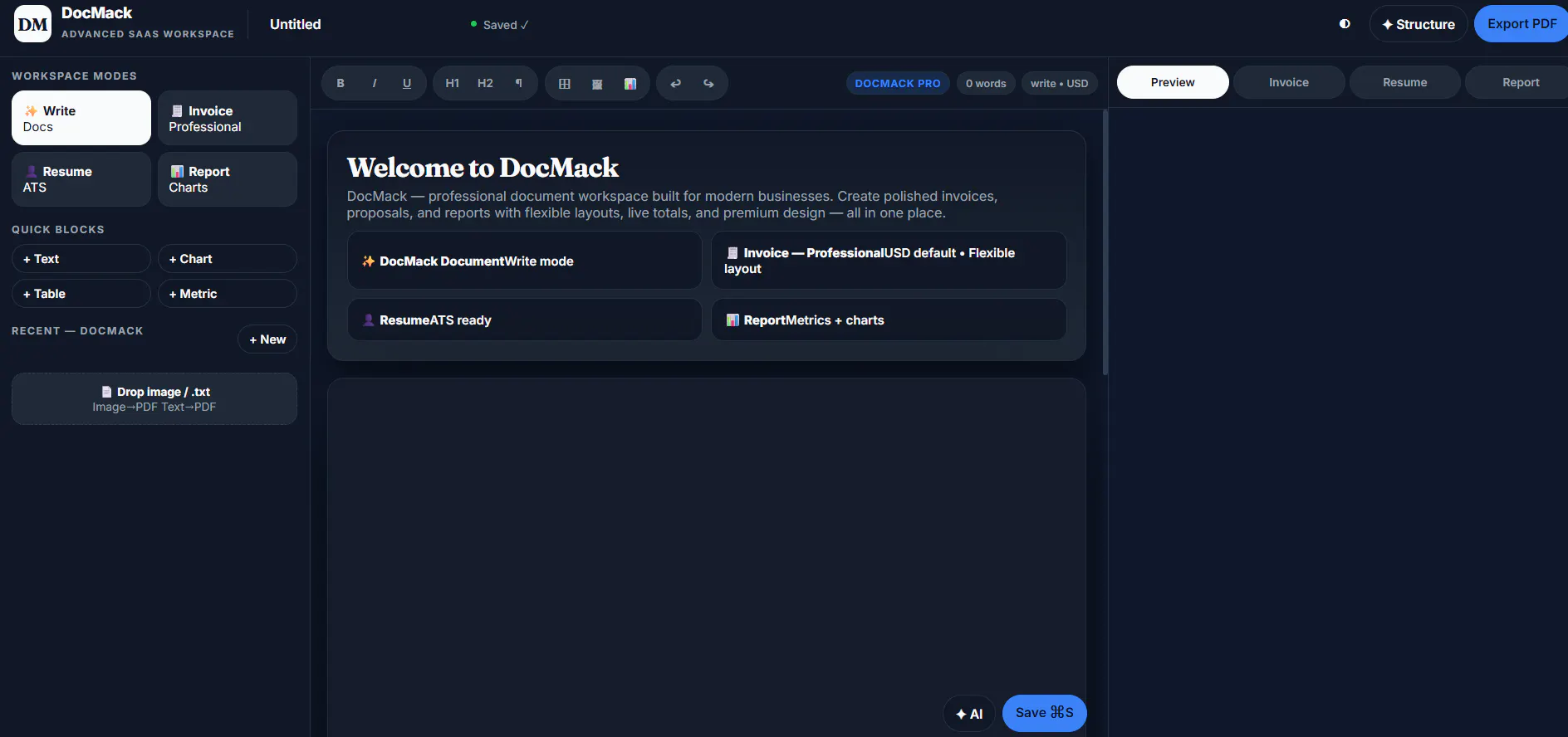 DocMack — Advanced SaaS Workspace gallery image