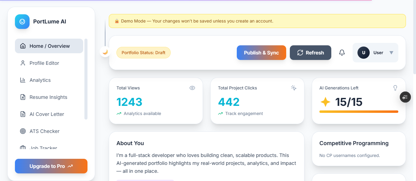 PortLume AI gallery image