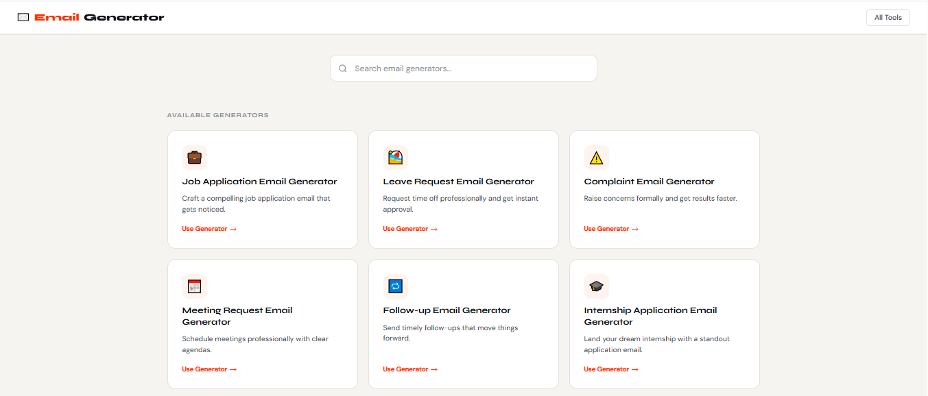 Email Generator – Write Emails easily gallery image