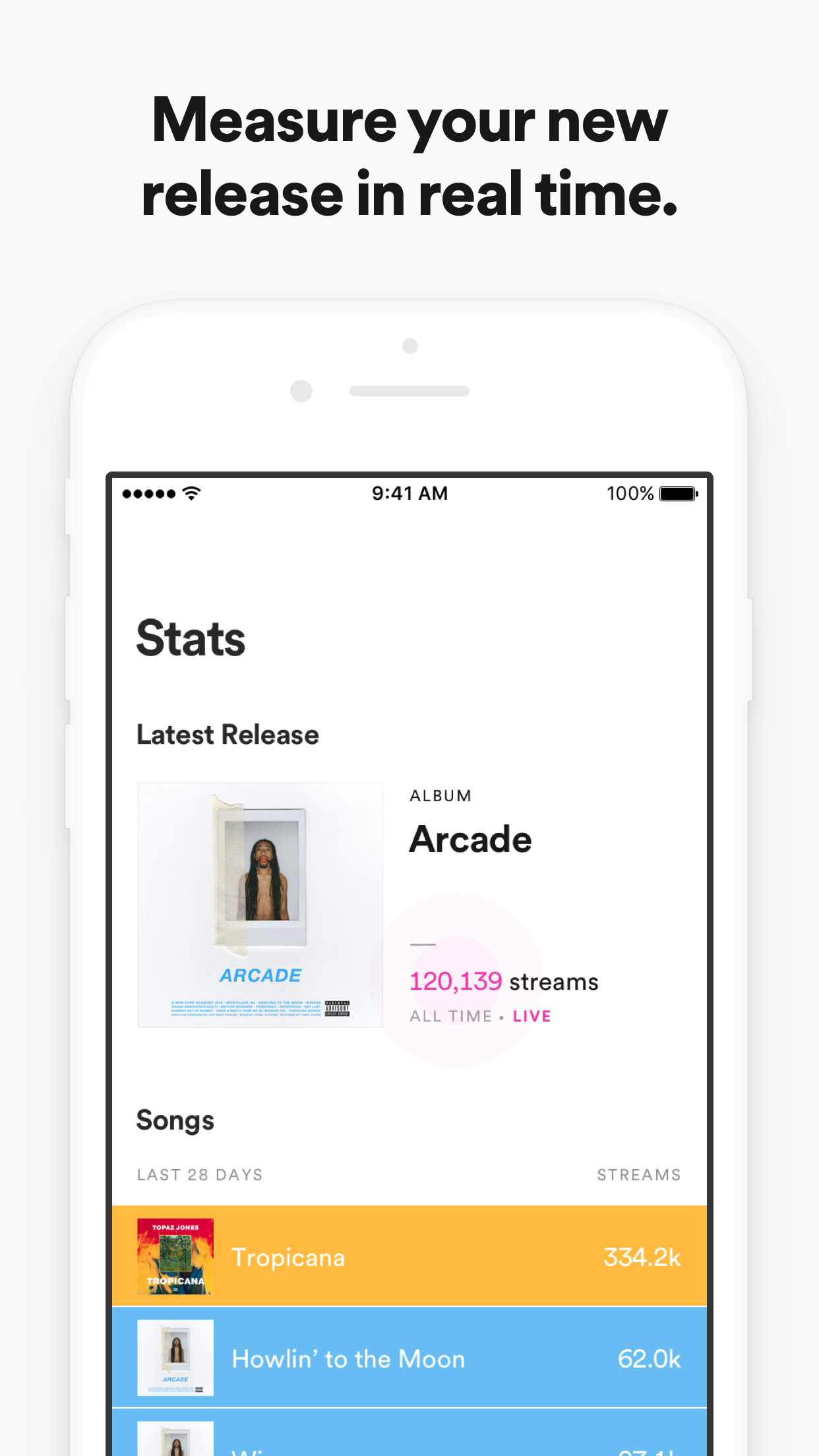 Spotify for Artists iOS gallery image