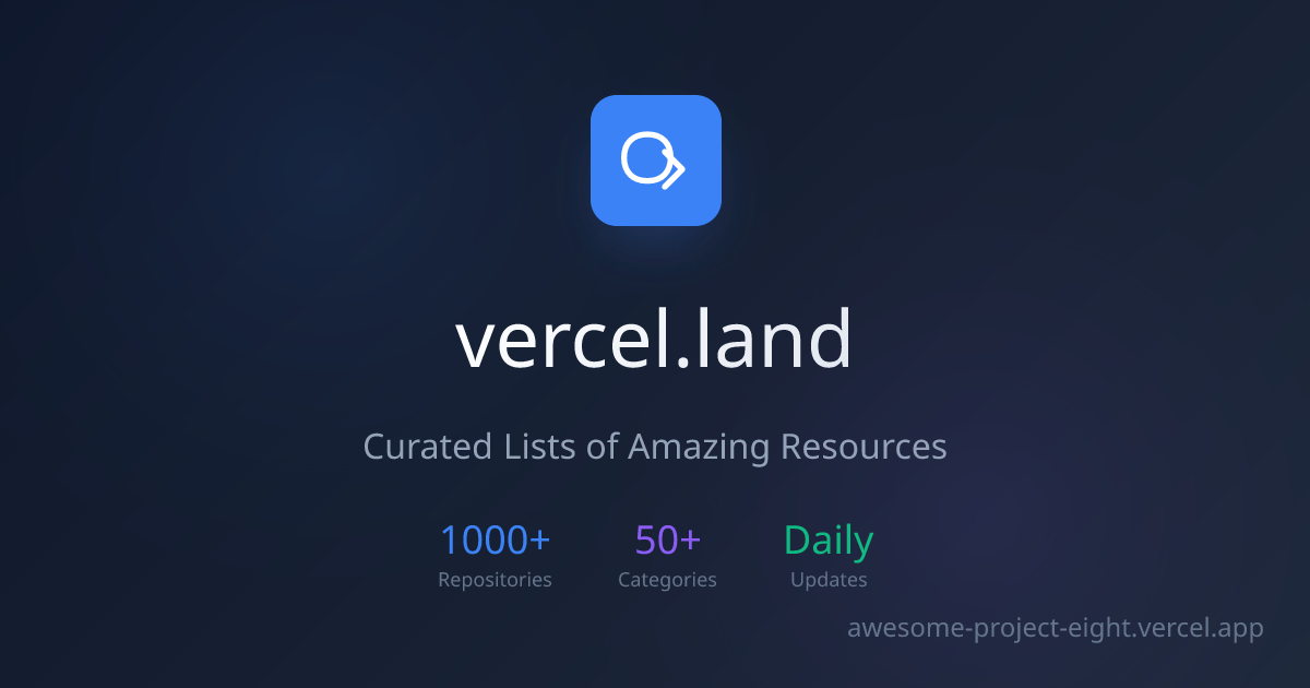 Vercel.land - Main product screenshot demonstrating key features and user interface