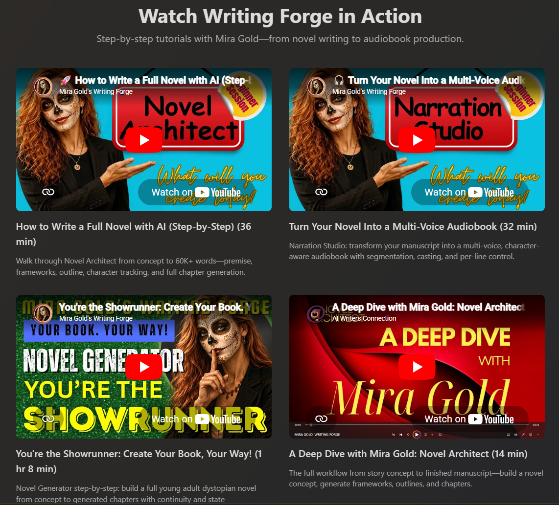 Mira Gold's Writing Forge™ gallery image