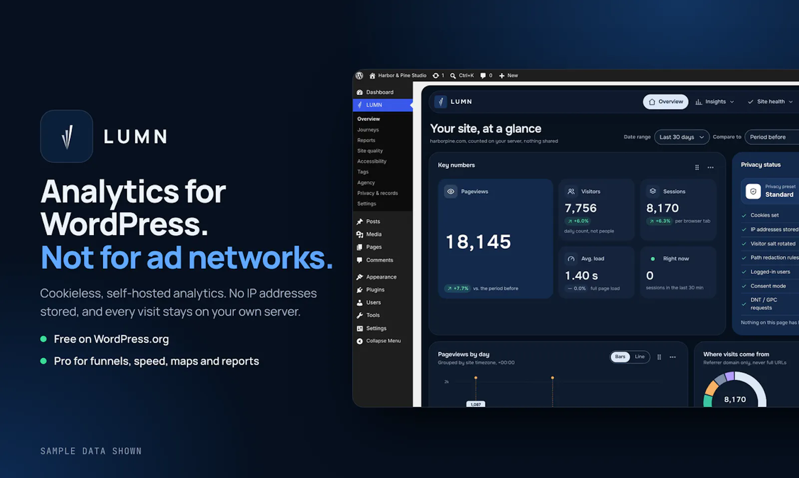 LUMN Analytics screenshot 2