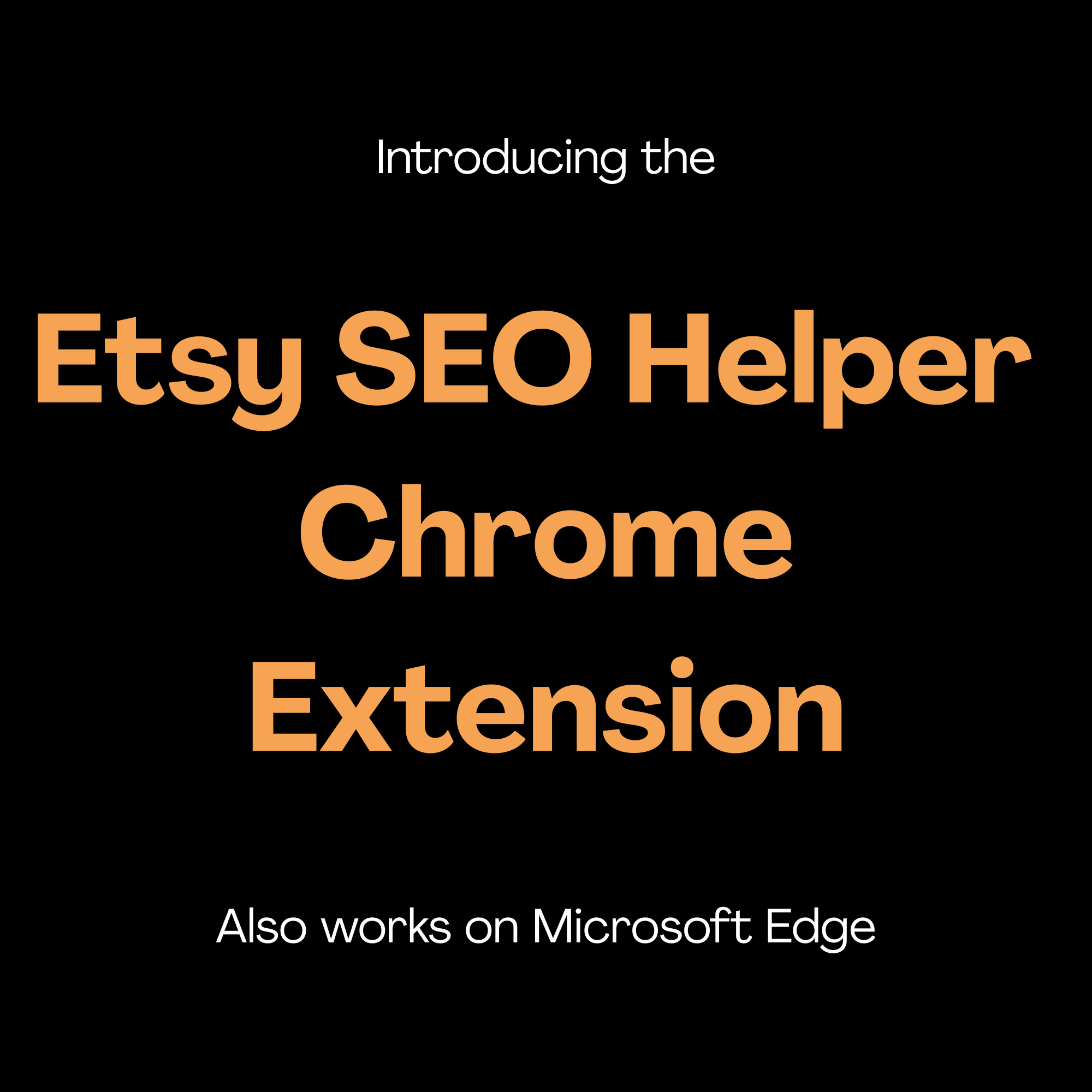 Média Extension de chrome Etsy SEO Helper - Générez instantanément des titres, étiquettes et descriptions parfaits Etsy 1