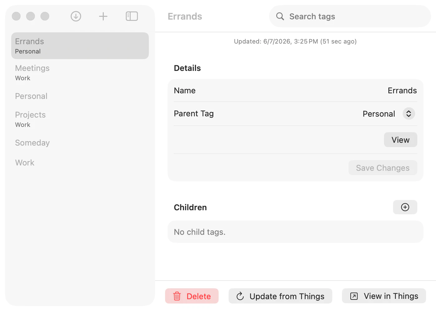 Things Tag Manager