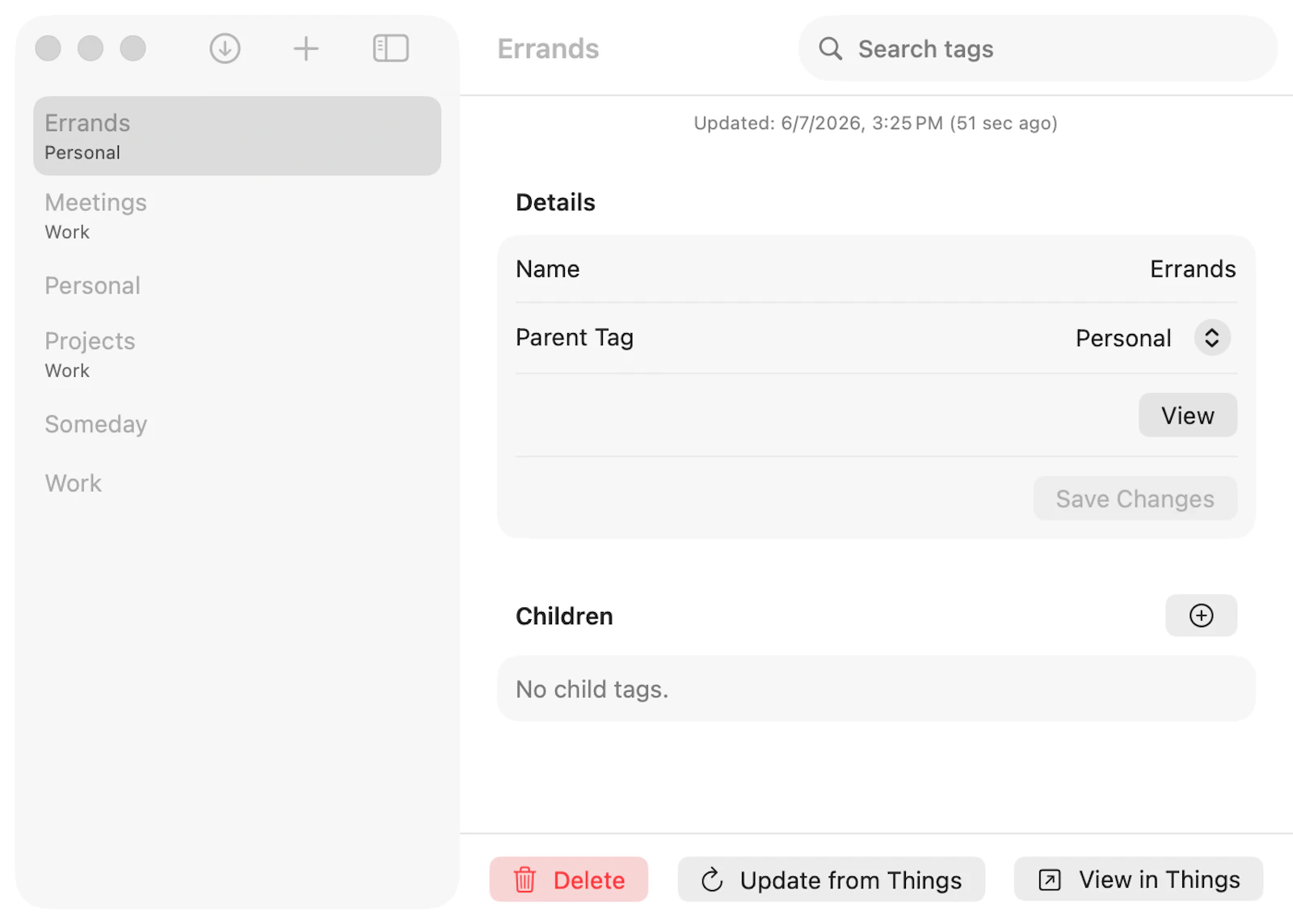 Things Tag Manager screenshot 1