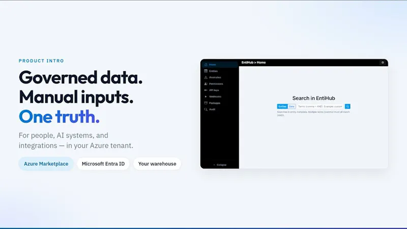 EntiHub - Master data under control screenshot 1 (video preview)