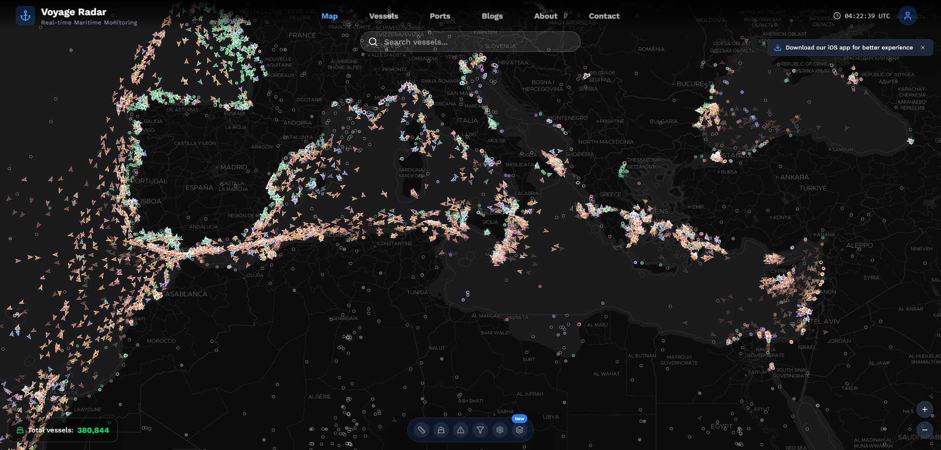 Voyage Radar - Main product screenshot demonstrating key features and user interface