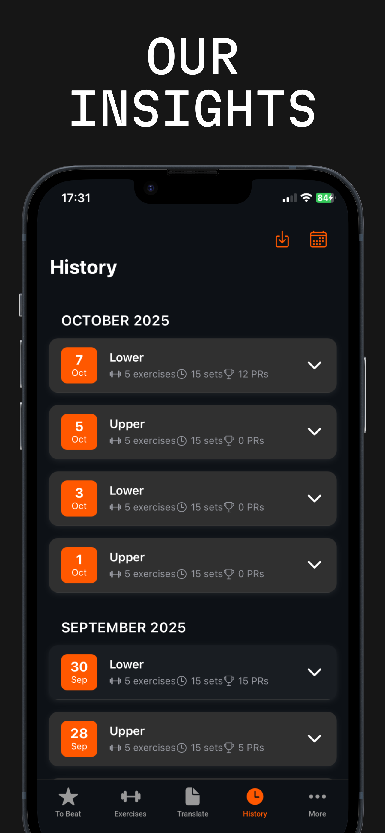 Gym Note Plus - Screenshot 5 showing product features and functionality