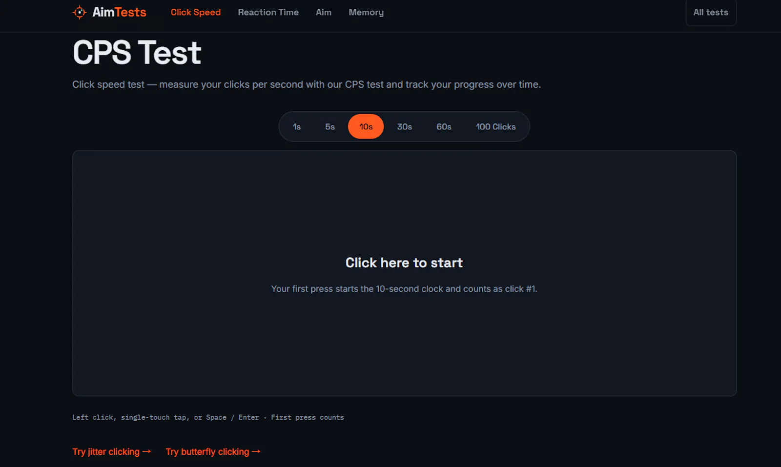 AimTests screenshot 2