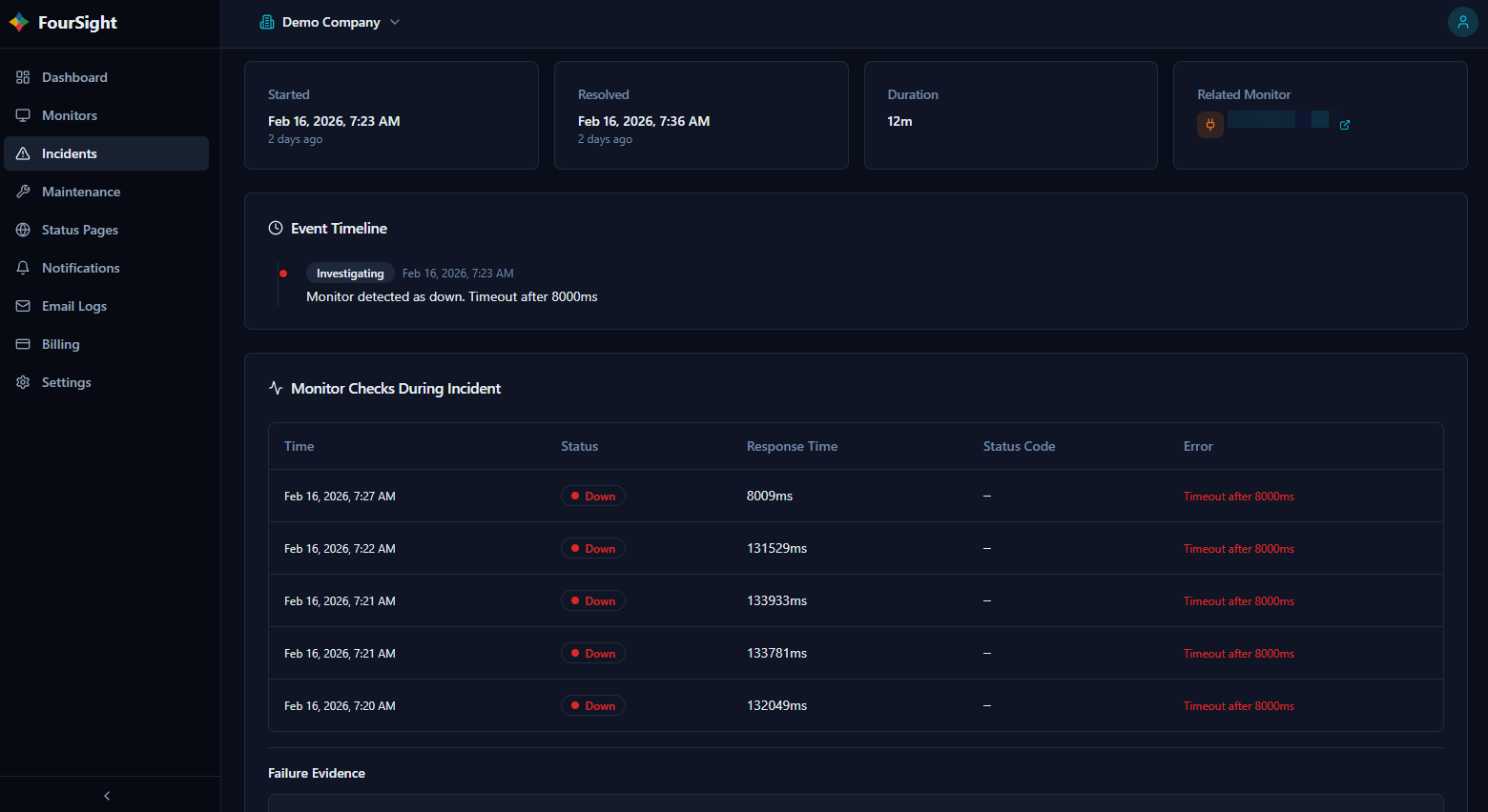 FourSight - Screenshot 2 showing product features and functionality
