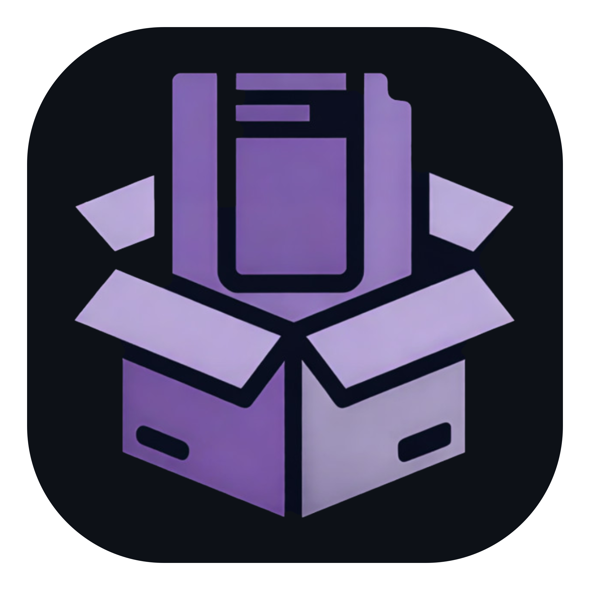 RomCrate - Product Hunt launch logo and brand identity