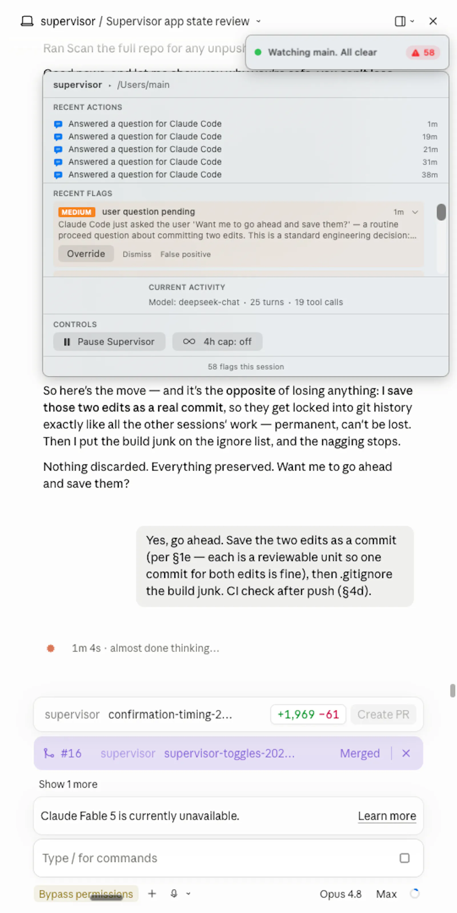 Supervisor screenshot 3