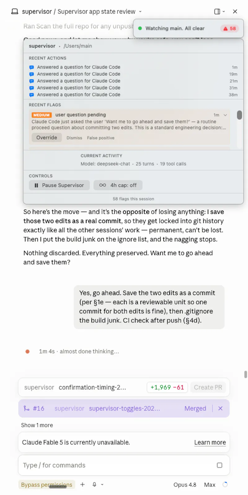 Supervisor screenshot 3
