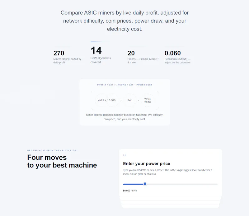 ASIC Mining Profitability Calculator screenshot 4