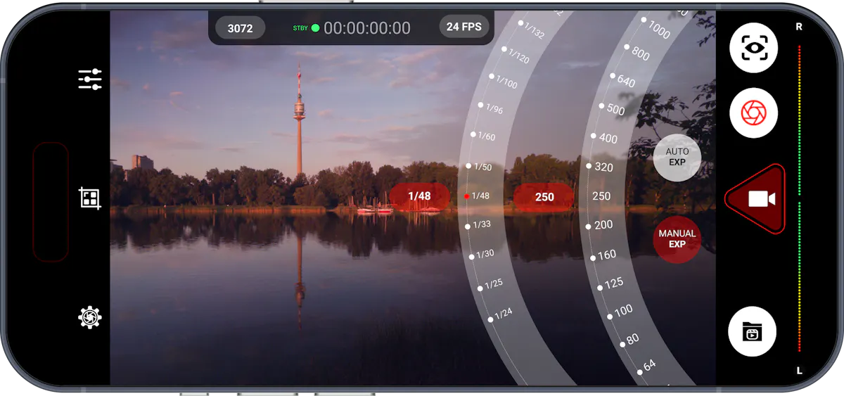 srRAW Cinema Camera for iPhone
