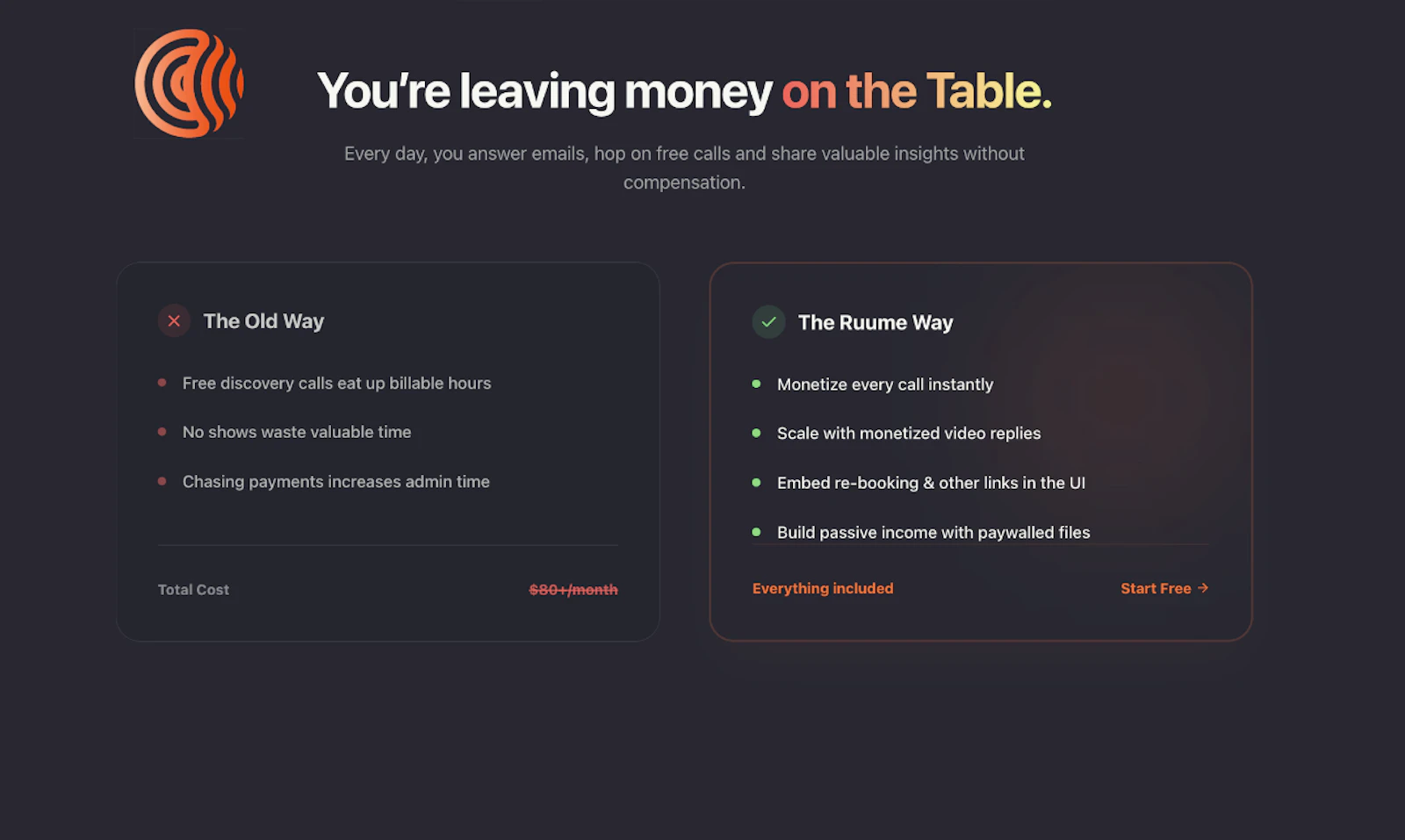 Ruume | Turn conversations into income screenshot 2