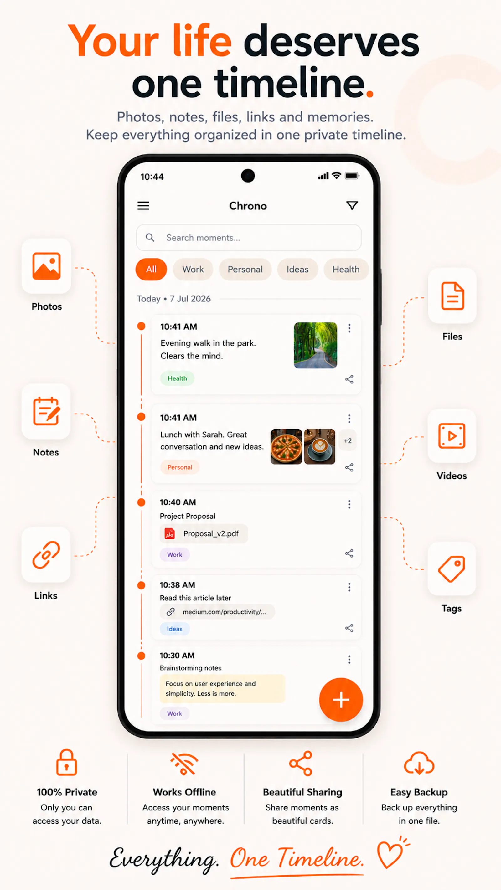 Chrono – Your Personal Life Timeline screenshot 5