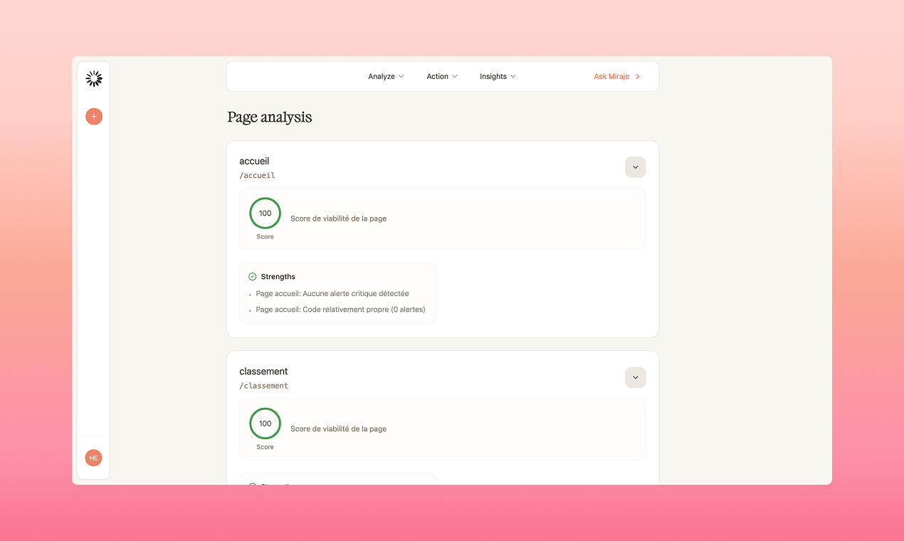 Miraje - Main product screenshot demonstrating key features and user interface