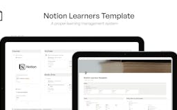 Notion Learner's Template media 1