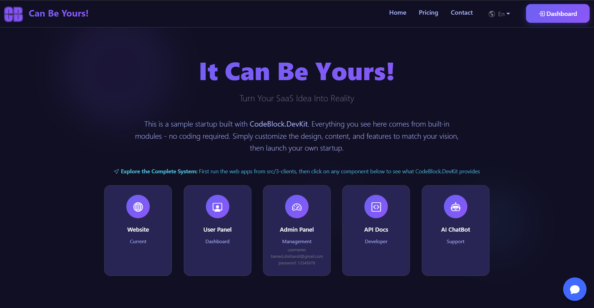 Média CodeBlock Devkit - Le kit de développement SaaS à propulsion AI pour les fabricants qui construisent rapidement 5