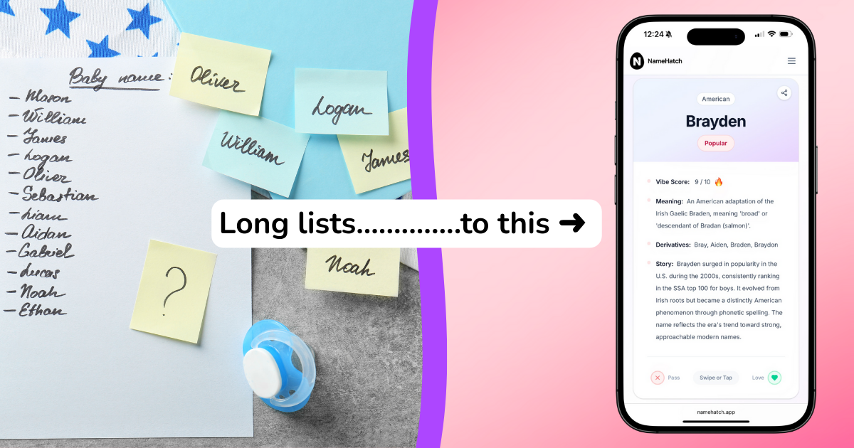NameHatch™ – Baby Name Swipe App gallery image
