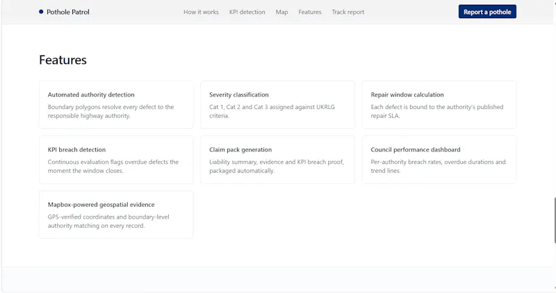 Pothole Patrol — UK Pothole Reporting. screenshot 5