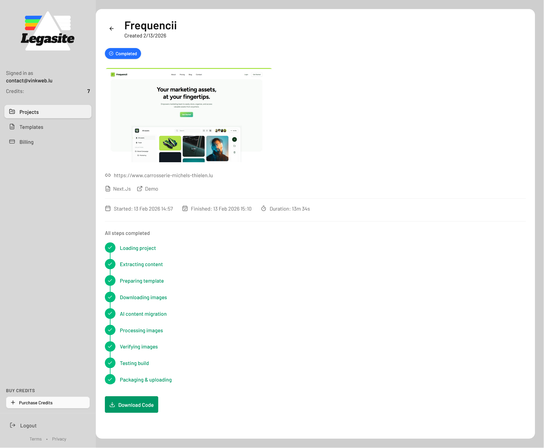 Legasite gallery image