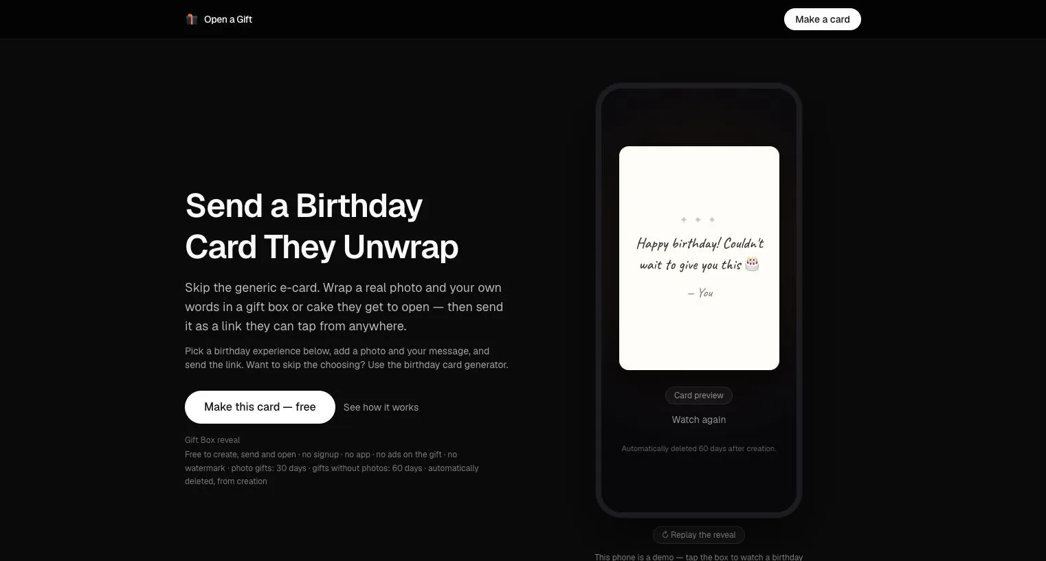 Open a Gift gallery image