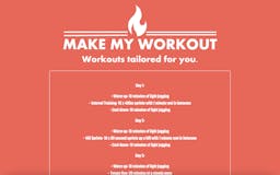 Make My Workout media 3