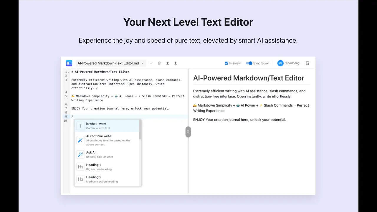 FunBlocks AI Markdown Editor : Experience the joy and speed of pure ...