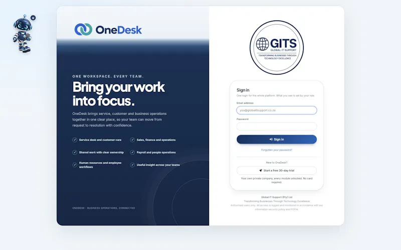 GITS OneDesk screenshot 1