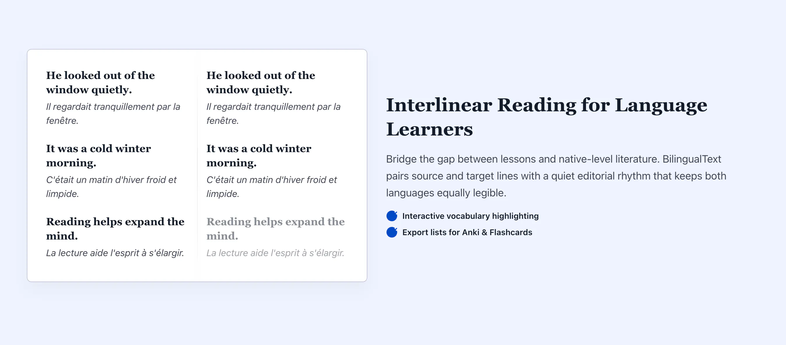 BilingualText gallery image