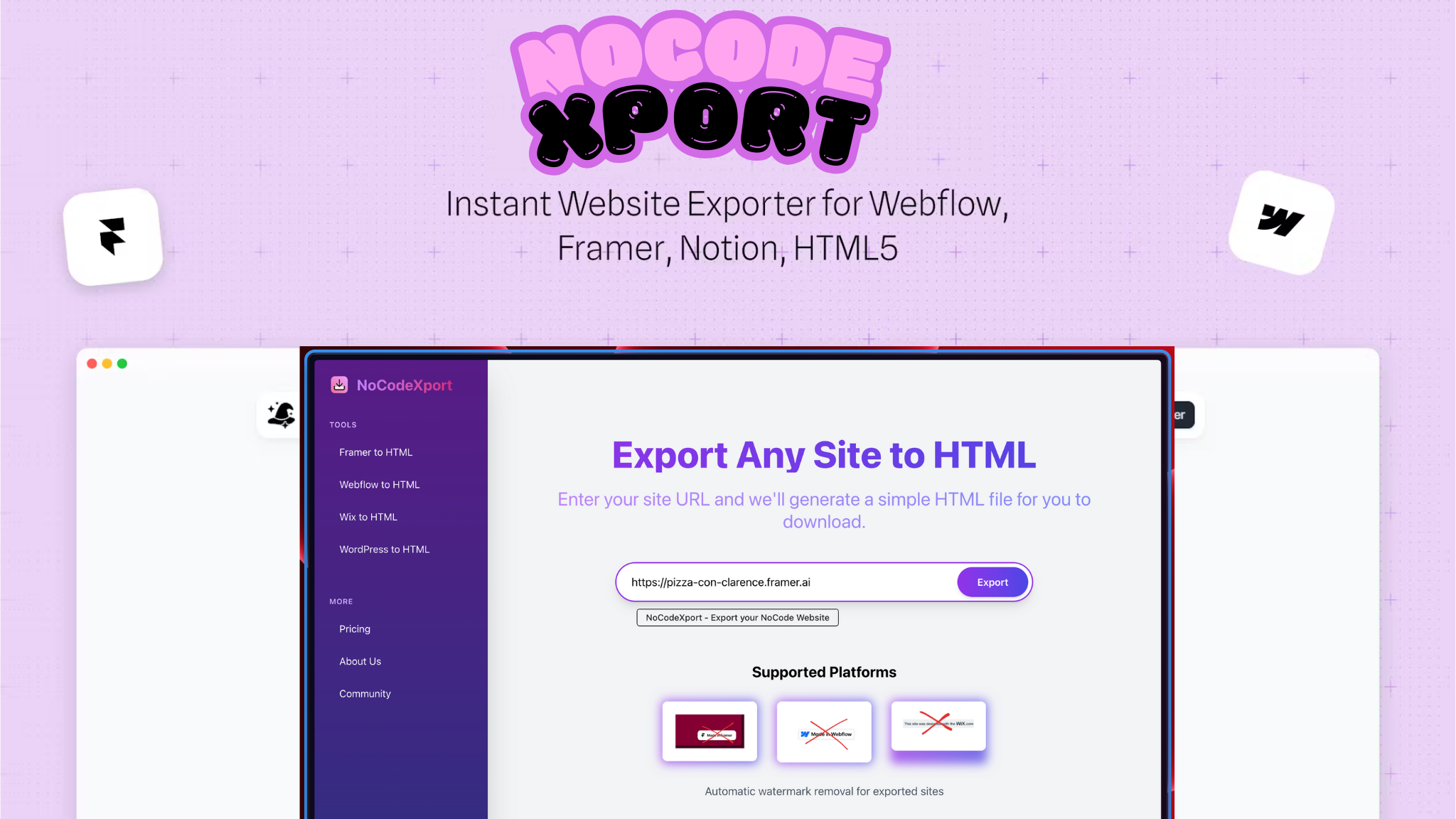 नोकोडेक्सपोर्ट - अपने WebFlow या Framer वेबसाइट को मुफ्त में निर्यात करें मीडिया 2